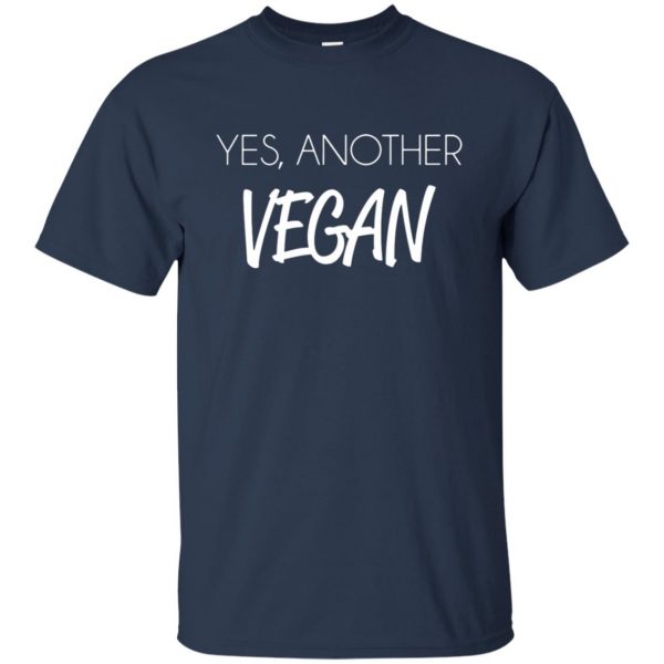 yes, another vegan t shirt - navy blue