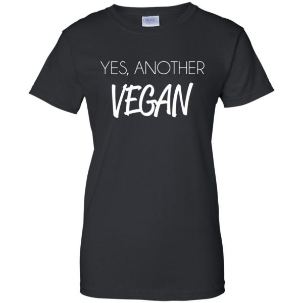 yes, another vegan womens t shirt - lady t shirt - black