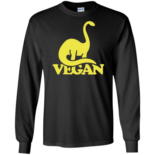 Vegan Dinosaur long sleeve - black