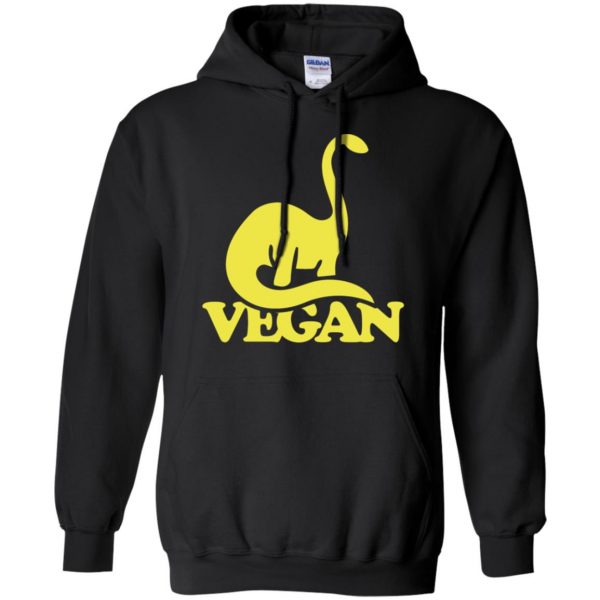 Vegan Dinosaur hoodie - black