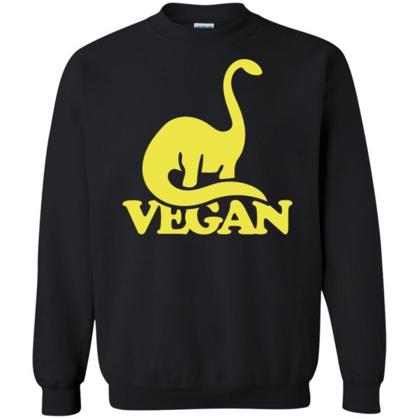 Vegan Dinosaur sweatshirt - black