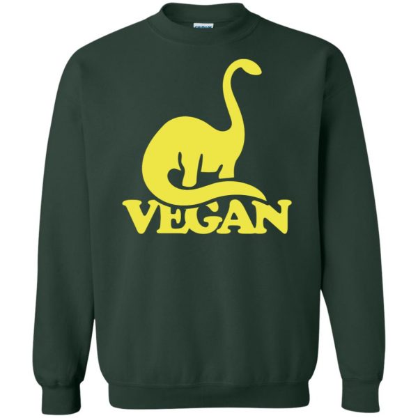 Vegan Dinosaur sweatshirt - forest green