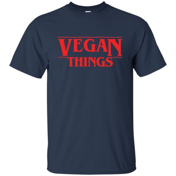 Vegan Things t shirt - navy blue