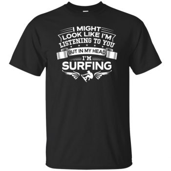 In My Head I'm Surfing T-shirt - black