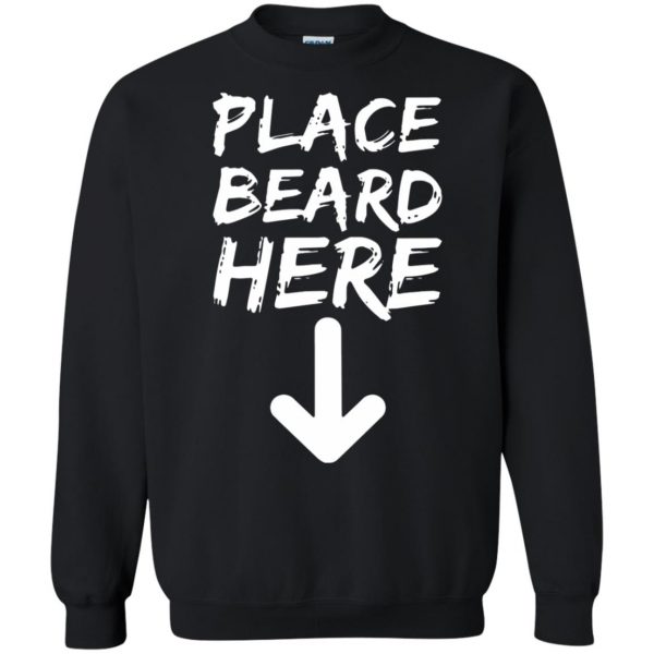 place beard here sweatshirt - black