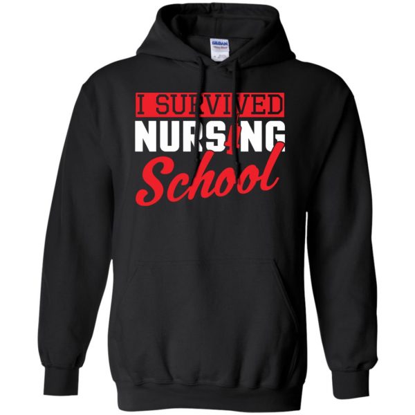 I Survived Nursing School hoodie - black