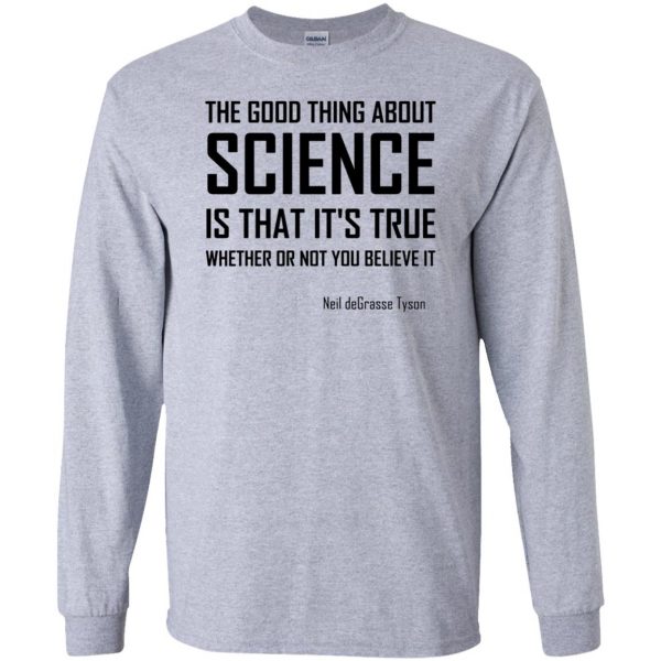 the good thing about science long sleeve - sport grey