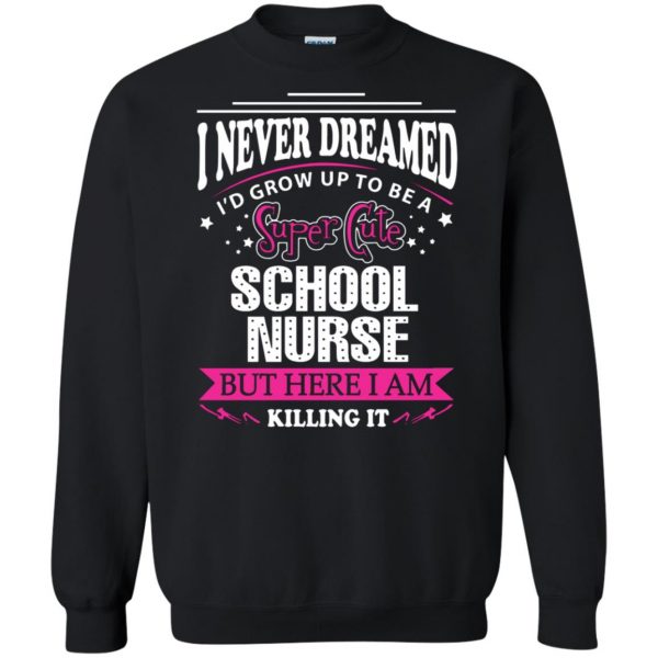 School Nurse sweatshirt - black