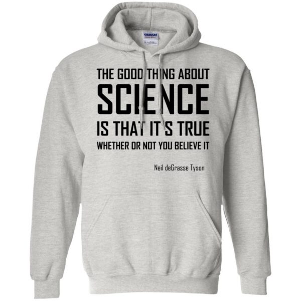 the good thing about science hoodie - ash