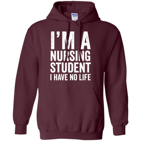 I'm A Nursing Student hoodie - maroon