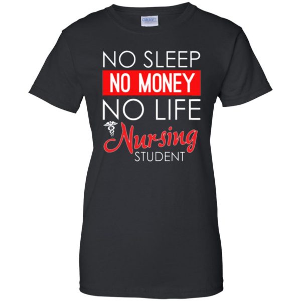 Nursing Student womens t shirt - lady t shirt - black