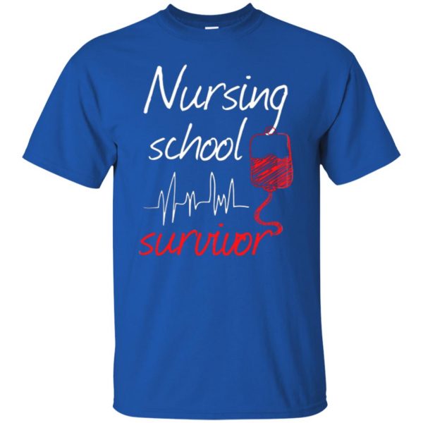 nursing school graduation t shirt - royal blue