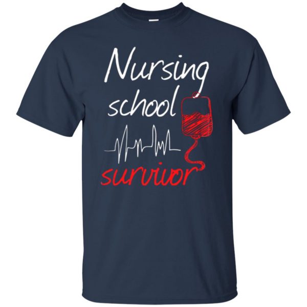 nursing school graduation t shirt - navy blue