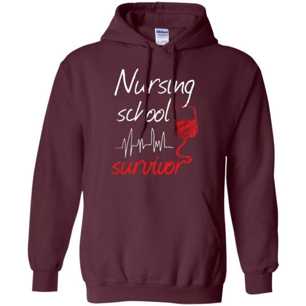 nursing school graduation hoodie - maroon