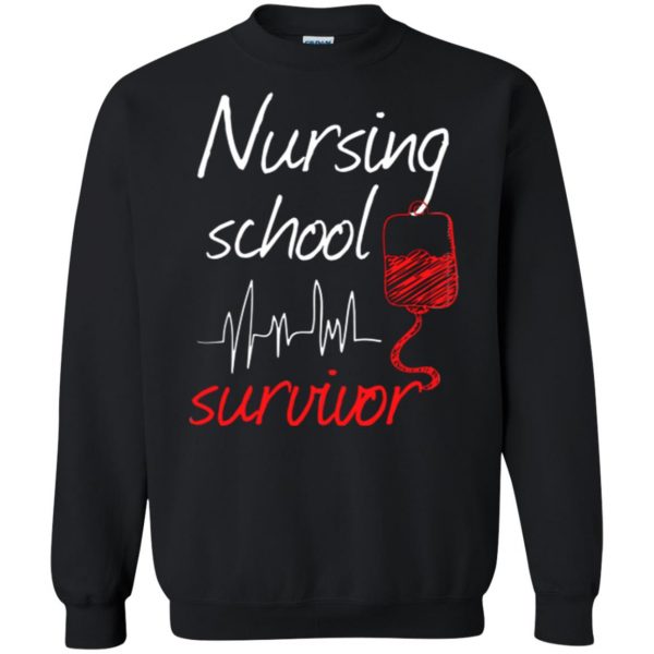 nursing school graduation sweatshirt - black