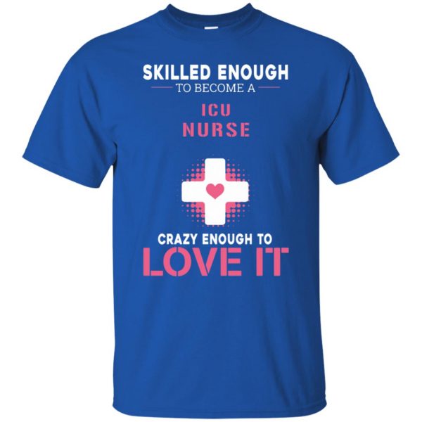 icu nurse t shirt - royal blue