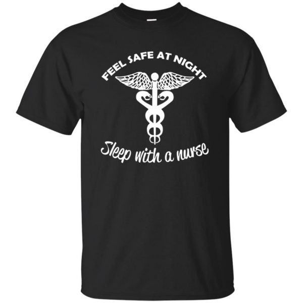 Sleep With A Nurse T-shirt - black