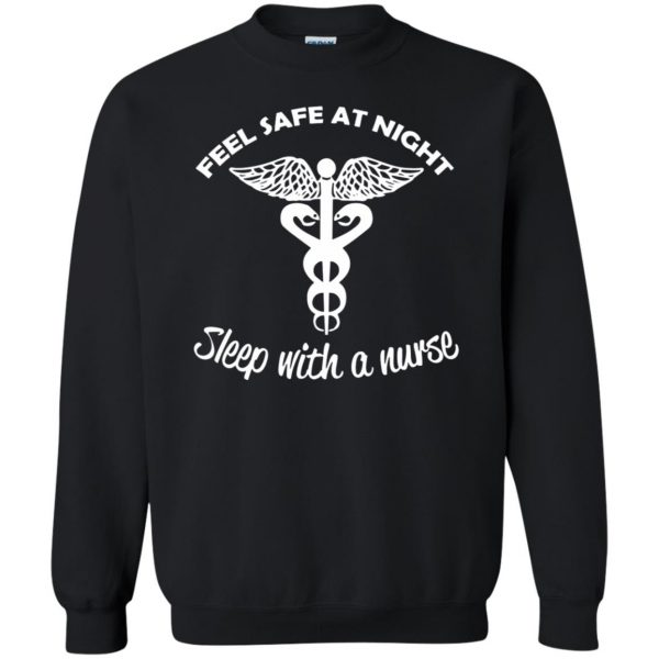 Sleep With A Nurse sweatshirt - black