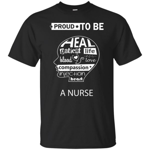 Proud to be a Nurse T-shirt - black