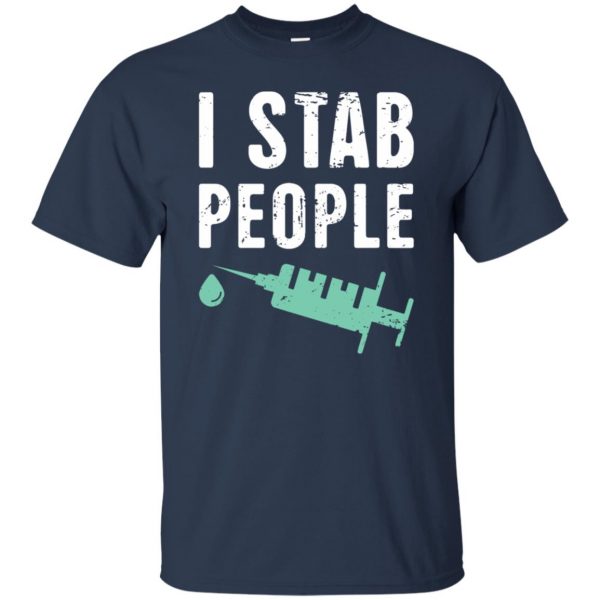 I Stab People t shirt - navy blue