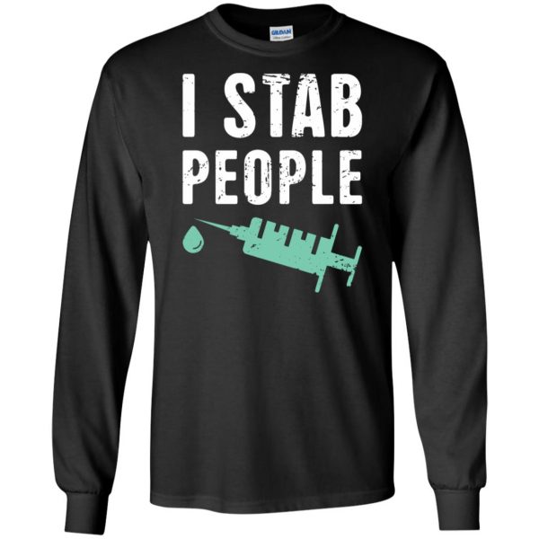 I Stab People long sleeve - black