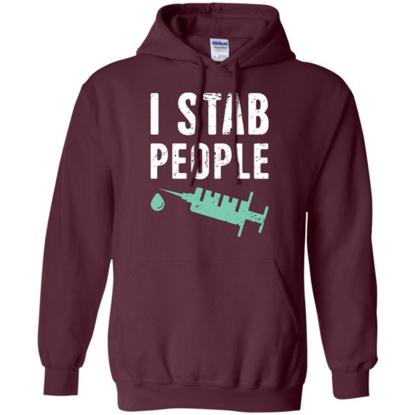 I Stab People hoodie - maroon