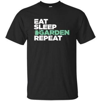 Eat, Sleep, Garden T-shirt - black