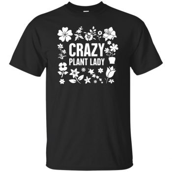 Crazy Plant Lady T-shirt - black