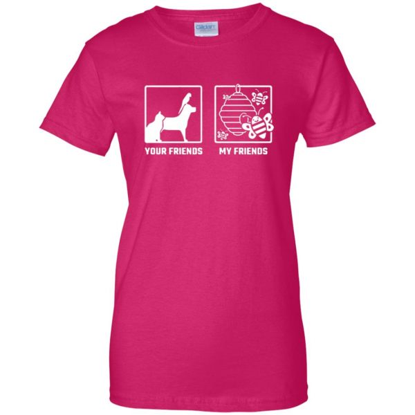 Beekeeper Your Friends my Friends womens t shirt - lady t shirt - pink heliconia