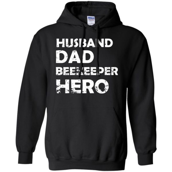 Husband Dad Beekeeper Hero hoodie - black
