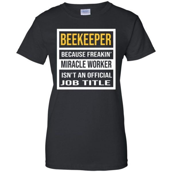 Beekeeper - Job Title womens t shirt - lady t shirt - black