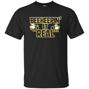 Beekeeping it real T-shirt - black