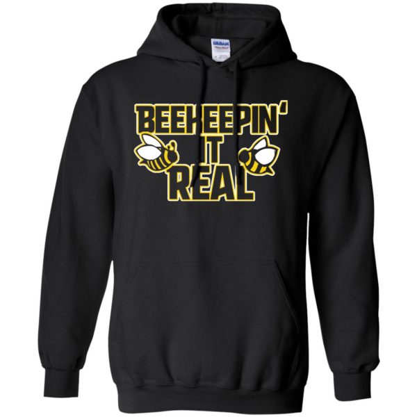 Beekeeping it real hoodie - black