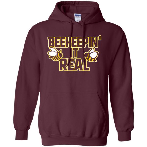 Beekeeping it real hoodie - maroon