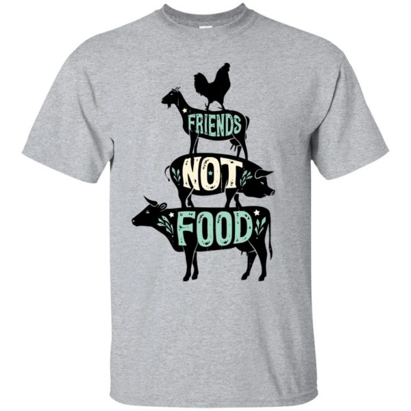 friends not food shirt - sport grey