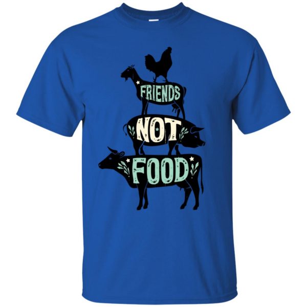 friends not food t shirt - royal blue