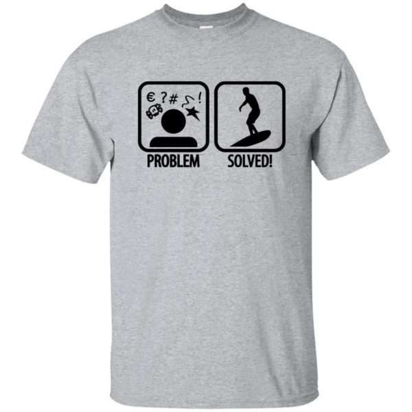Problem - Solved - Surfing T-shirt - sport grey