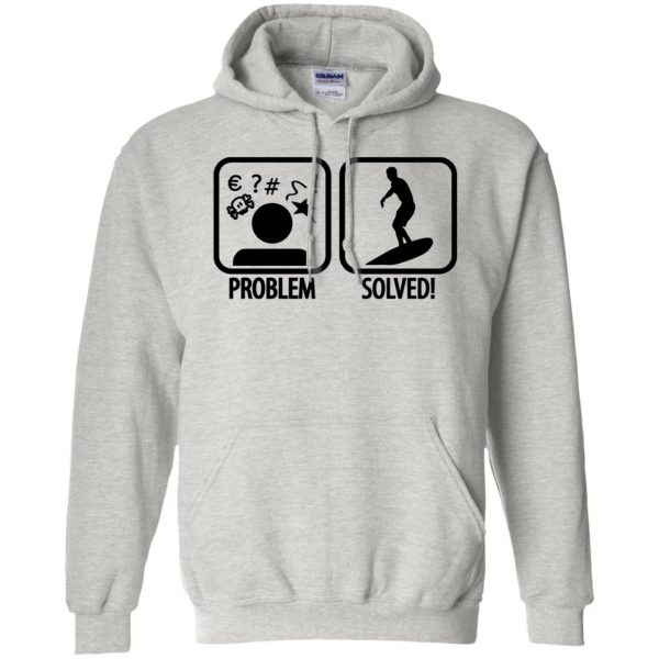 Problem - Solved - Surfing hoodie - ash