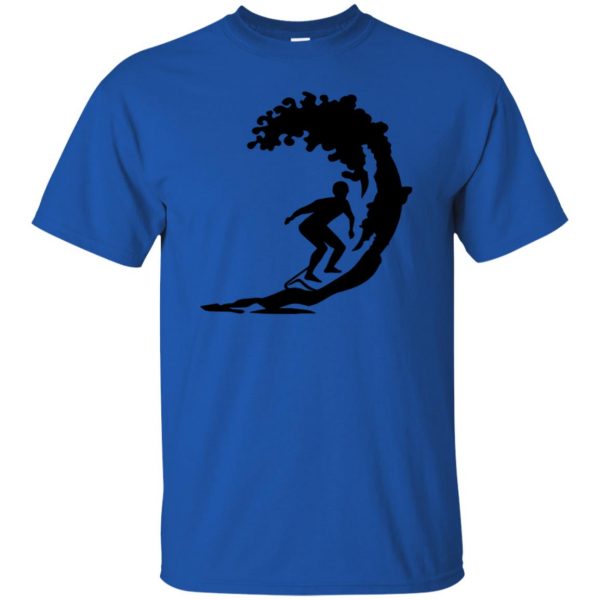 Surfing t shirt - royal blue