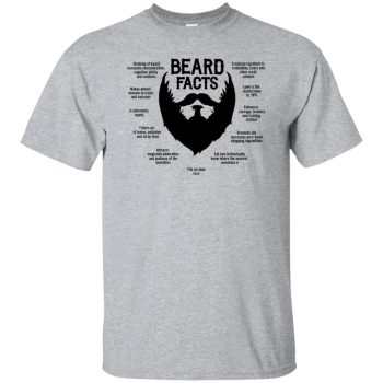 Beard Facts T-shirt - sport grey