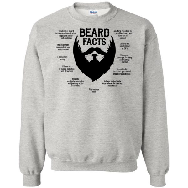 Beard Facts sweatshirt - ash