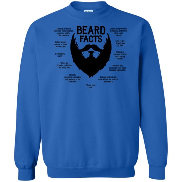 Beard Facts sweatshirt - royal blue