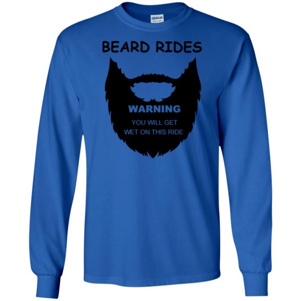 Beard Rides long sleeve - royal blue