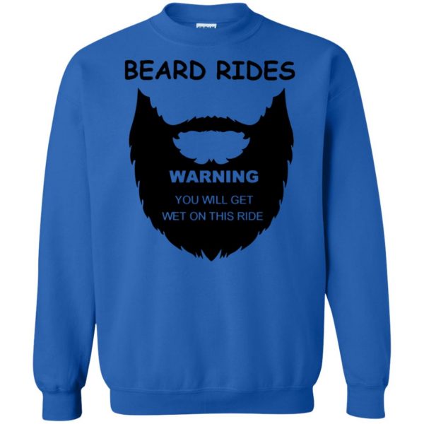 Beard Rides sweatshirt - royal blue