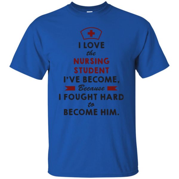 Nursing Student t shirt - royal blue