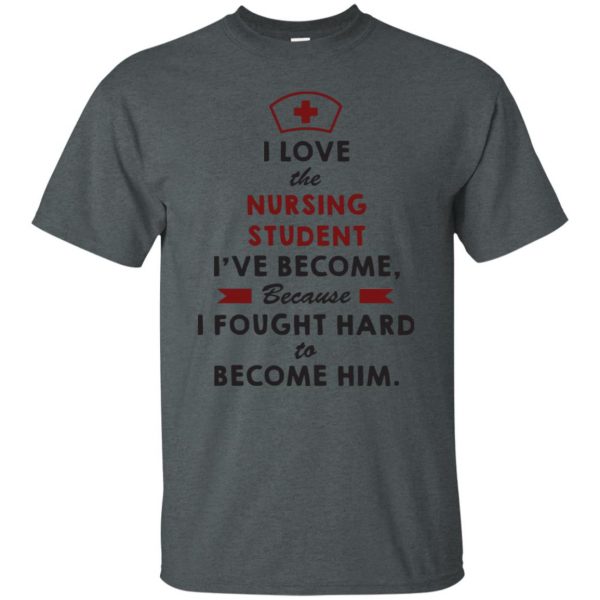 Nursing Student t shirt - dark heather