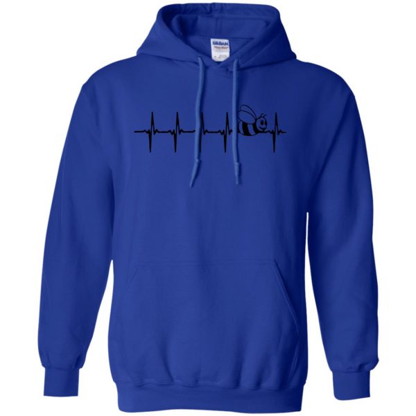 Beekeeping Heartbeat hoodie - royal blue