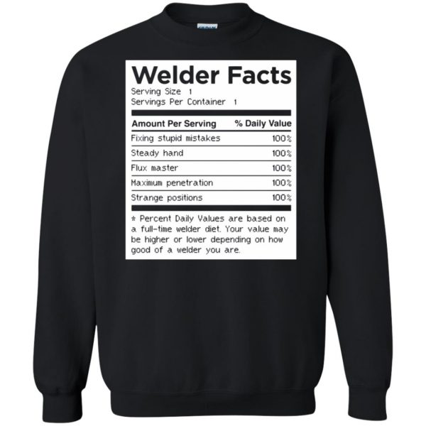 Welder Facts sweatshirt - black