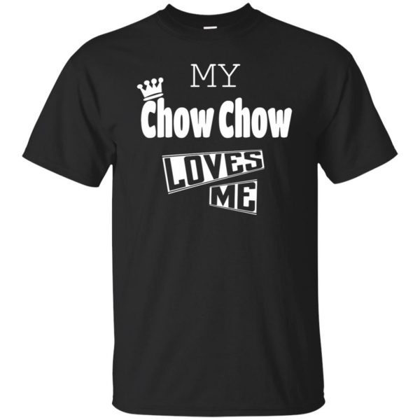 chow chow t shirt - black
