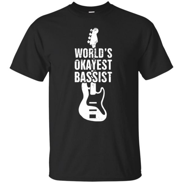 Funny Distressed Bass Guitar Player - black